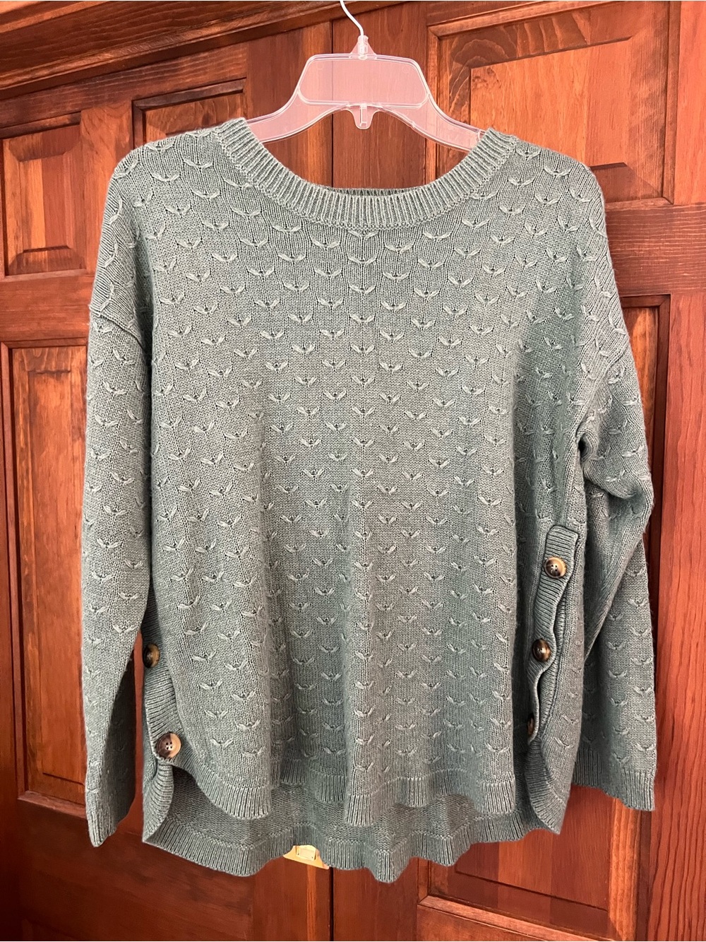 FAT FACE Emmy Knit Sweater Sage size 10